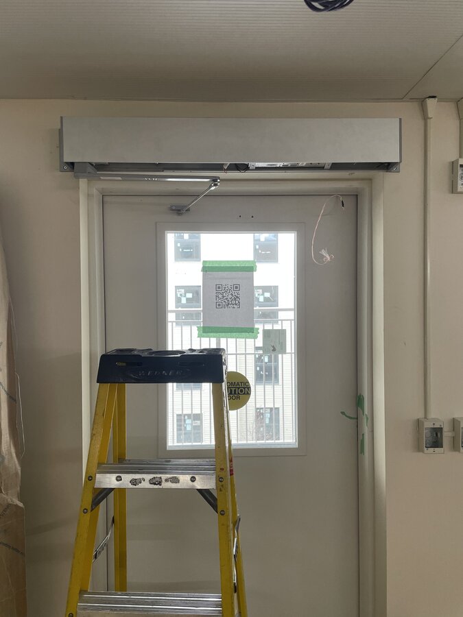 Electric strike and locking mechanism installation